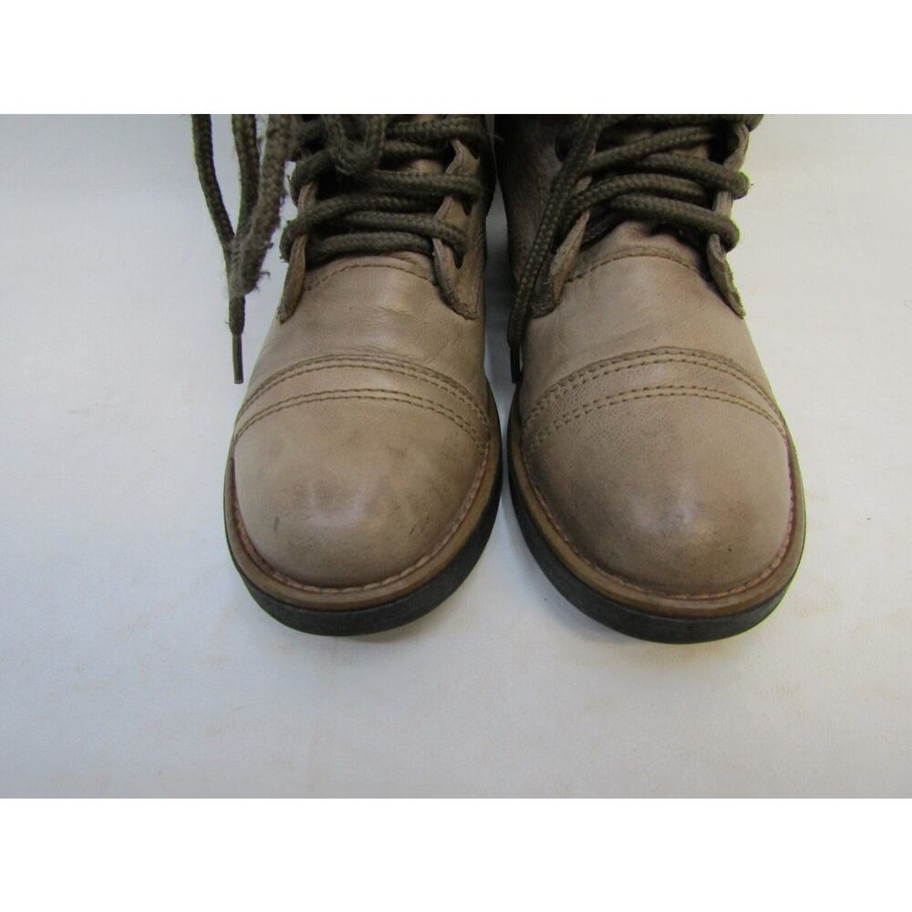STEVE MADDEN Womens Size 5.5 M Brown Leather Zip Combat High Ankle Boots TROOPA - Picture 6 of 11